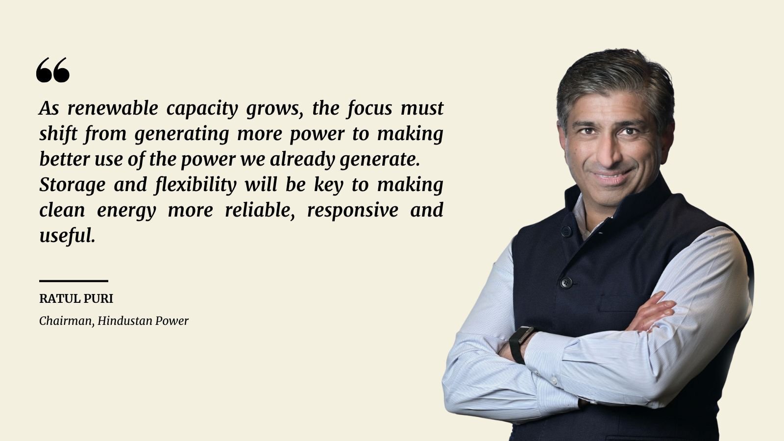Chairman Ratul Puri Quote