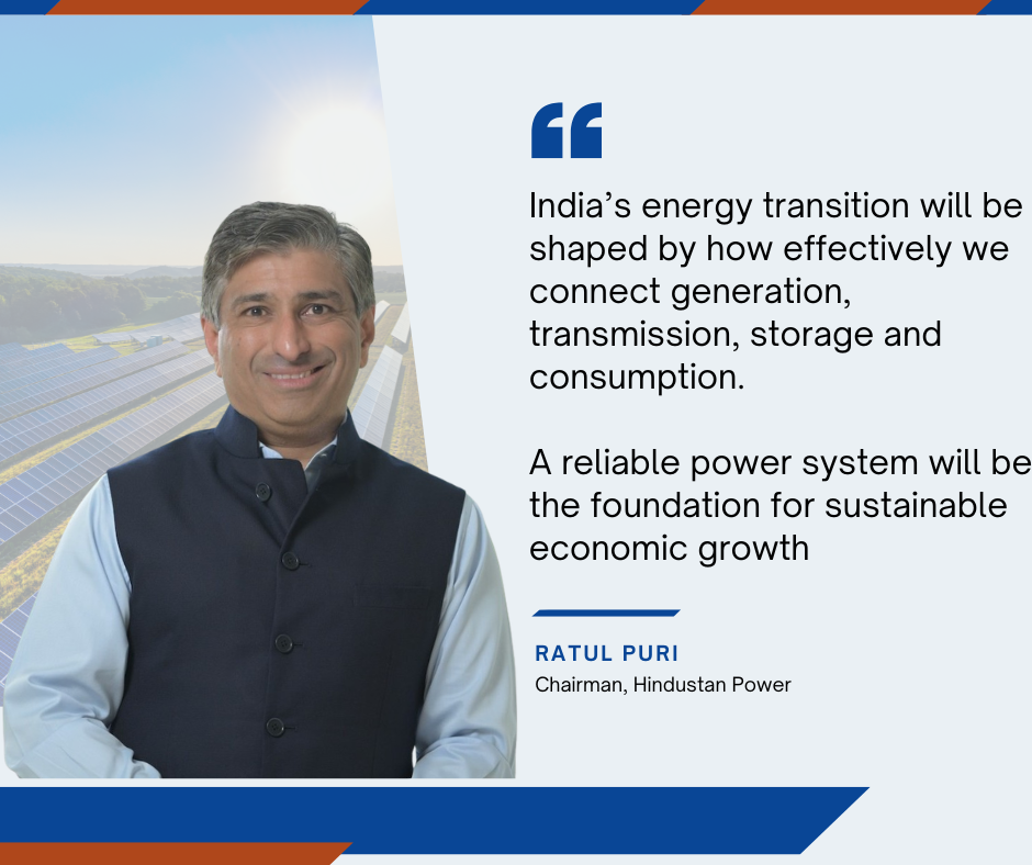 Ratul Puri shares energy transition insights. 